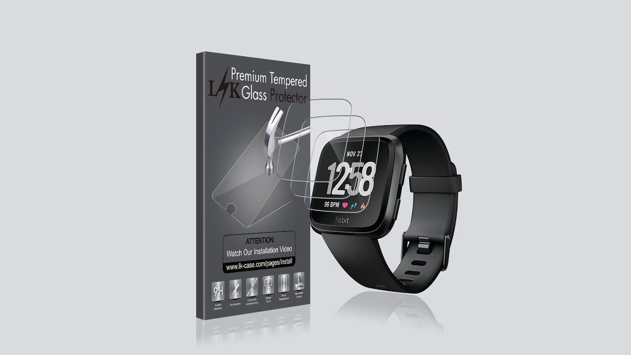 LK Gehärtetes Schutzglas-Display für die Installation der Fitbit Versa  Watch 