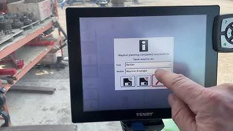 How to save and store waylines for a field | Fendt terminal