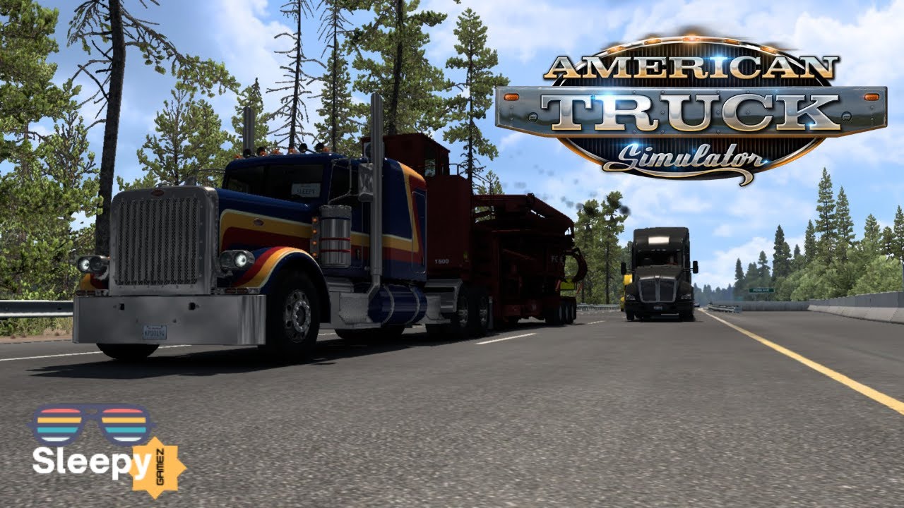 American Truck Simulator  - Tub Grinder to Wenatchee, Washington