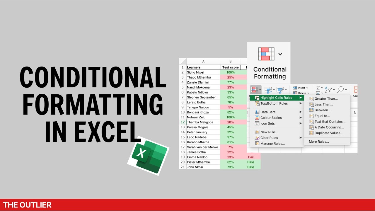 Conditional formatting in Excel - YouTube