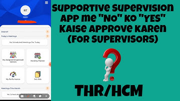 How to approve supervisors