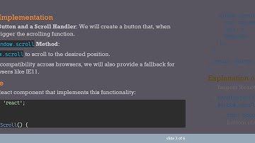 How to Scroll to the Bottom in React on Button Click