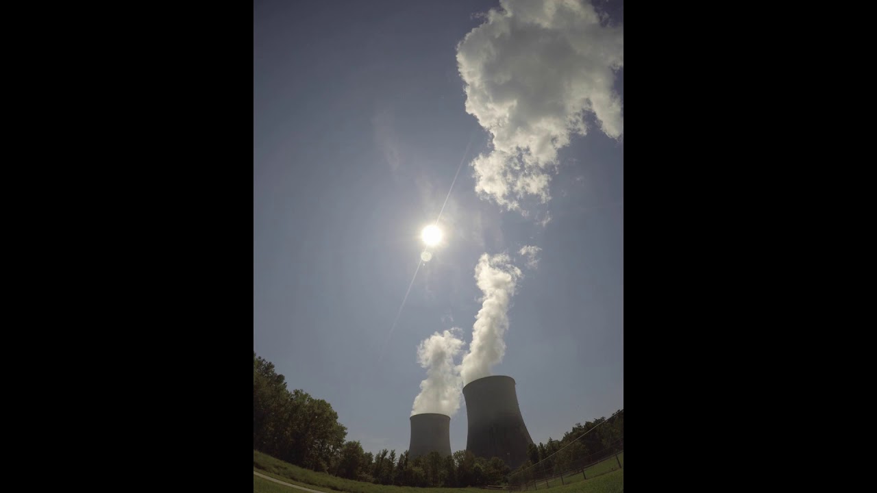 TVA Eclipse Over Watts Bar Nuclear - Time-Lapse