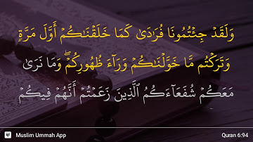 سوره انعام آیه 94
