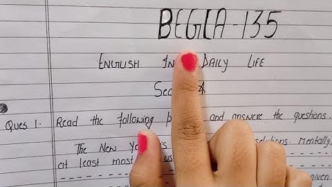 BEGLA -135 #Free Solved Assignment 2020-21 By STUDY ZONE
