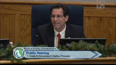 Code Enforcement Ordinance Extended Discussion