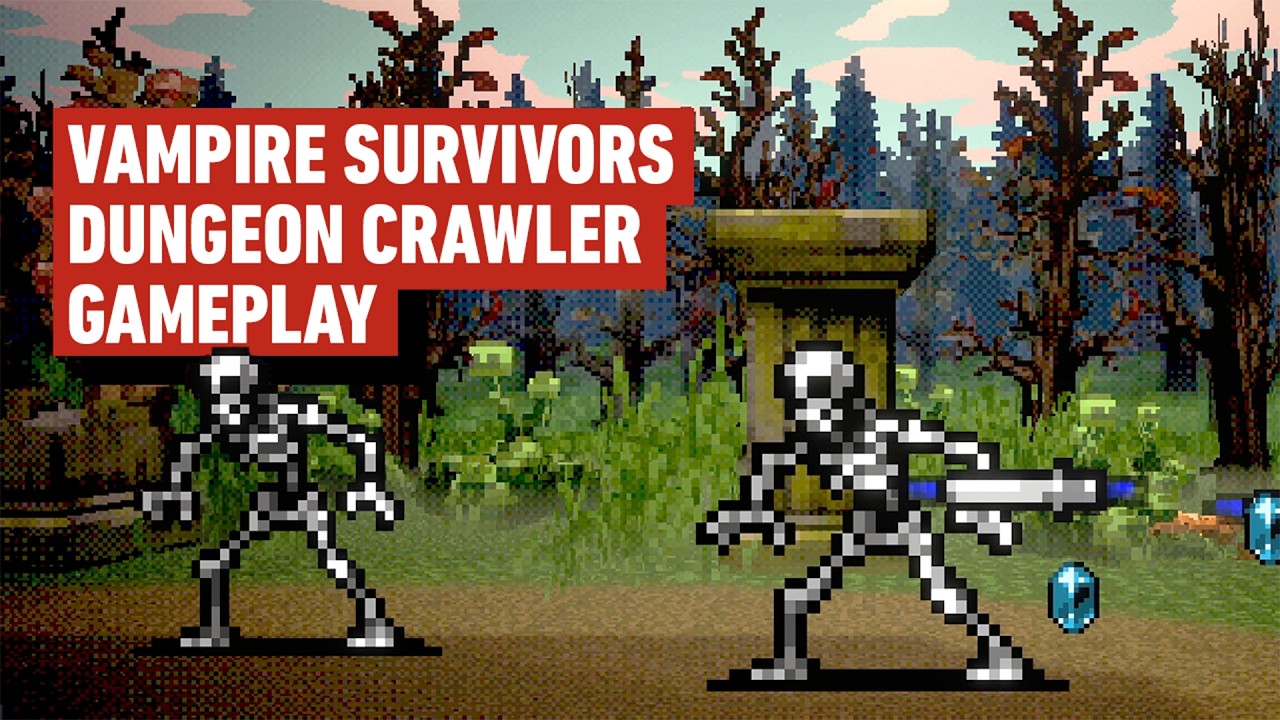 Vampire Crawlers: The Turbo Wildcard from Vampire Survivors Gameplay Video