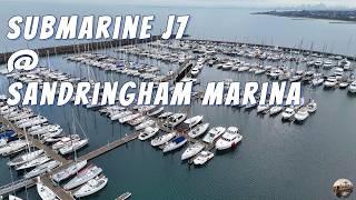 Sandringham Yacht Club & J7 Submarine from the air, Sandringham, Victoria, Australia