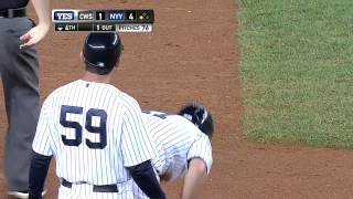 2013/09/04 Gardner's two-run triple