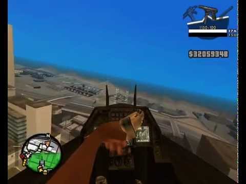 Flying F-16 around san andreas :D