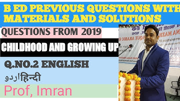 MMHAPU.B Ed Previous year Q-2021 pdf.nots  childhood and growing up Maulana Mazharul Haque Universit