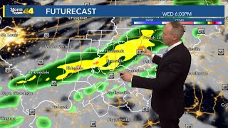 Tracking warmer temperatures then rain