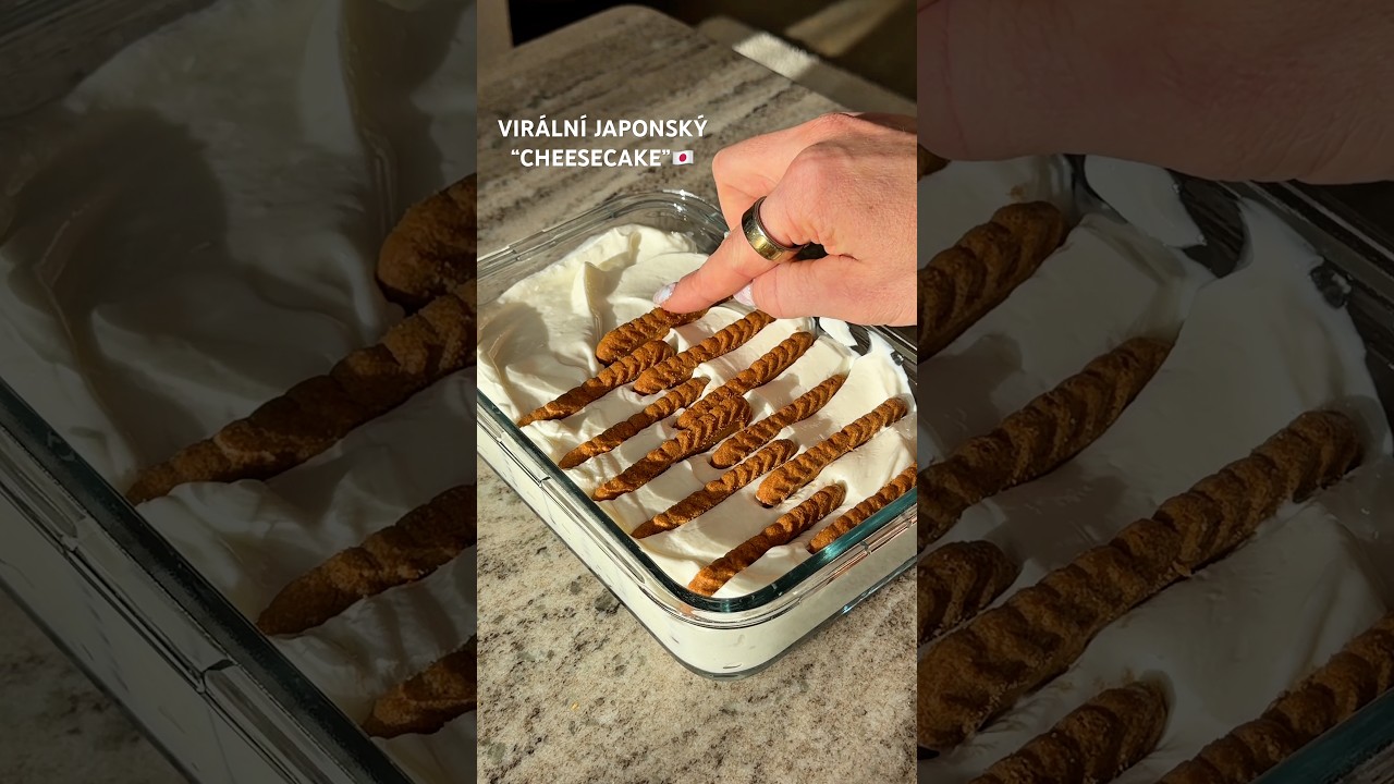 VIRÁLNÍ JAPONSKÝ JOGURTOVÝ CHEESECAKE?👀 jdeme ho vyzkoušet!👩🏼‍🍳 #recept #vyziva