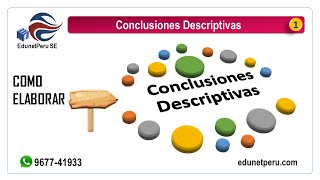 Como Elaborar Conclusiones Descriptivas