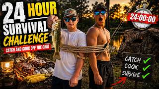 24 Hour Survival Challenge: Catch and Cook Off The Grid