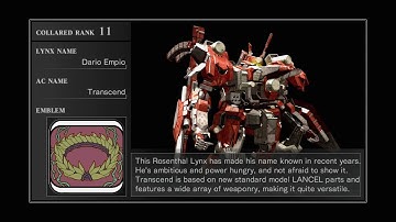 Armored Core: For Answer - Dario Empio (Transcend)