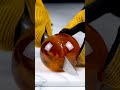 Cutting a amber smoke orb with surreal precision #ai #asmr #abstract