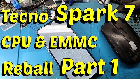 Tecno Spark 7 CPU Emmc Reball Part 1 #tecno #repair #reballing