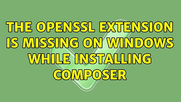 The OpenSSL extension is missing on Windows while installing Composer (4 Solutions!!)