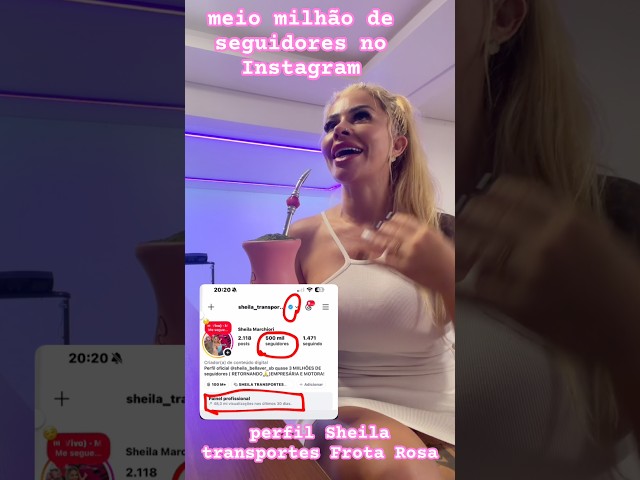 SHEILA TRANSPORTES FROTA ROSA NO INSTAGRAM