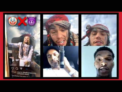 6ix9ine Vs. Chicago Disrespectful IG Live. [Best Moments HD]