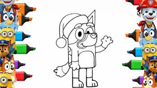 Bluey Step by Step Drawing | Easy Cartoon Lesson