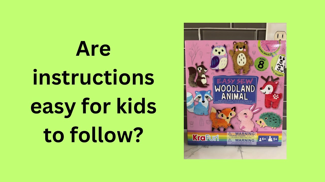 🧵 Sewing Stuffed Animal Dolls Kit Review | Woodland Animal Sewing Fabric Toys for Kids (Ages 5+) 🧵