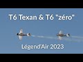 North american t6 texan et t6 zro  lgendair 2023 st junien