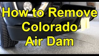 [HOW TO] Remove the Air Dam on a 2015-2020 Chevy Colorado (Easy, No Cutting, No Bumper Removal)