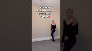 How to Build a Perfect Accent Wall Without Removing Baseboards | PART 1 #AccentWall #DIY #Shorts
