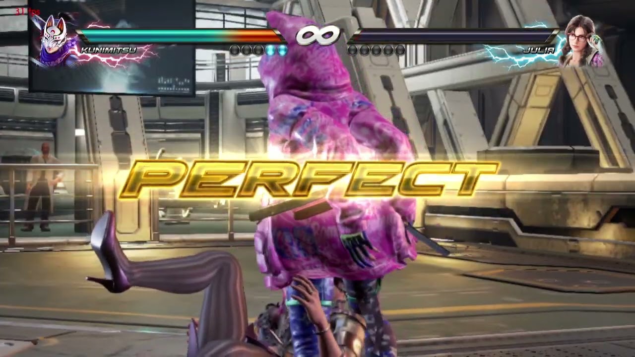 Tekken 7 Kunimitsu (preset 5 ) VS Julia Chang (preset 5 ) Violet Systems Stage