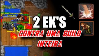 O que acontece quando 2 eks pelegam contra uma guild inteira no tibia
