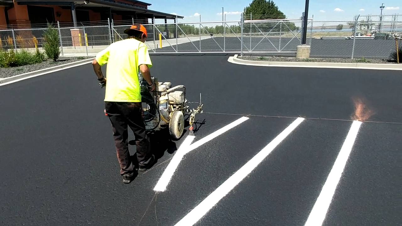 Parking lot striping YouTube