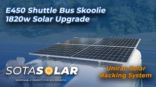 E450 Skoolie 1800w Solar Upgrade to run Mini Split AC on Solar - Victron Solar System