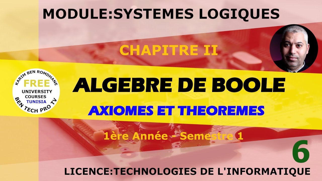 Algèbre de Boole - axiomes et théorèmes