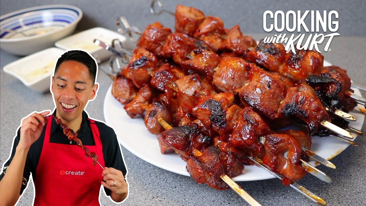 Skewered Filipino Pork BBQ - Panlasang Pinoy