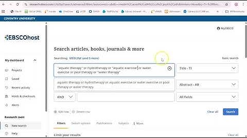 EBSCO keyword search + saving search Nov 25