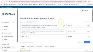 EBSCO keyword search + saving search Nov 25