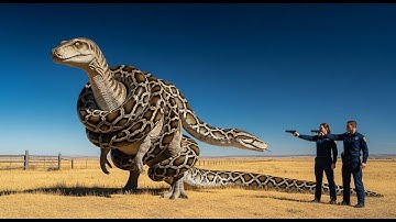Brave Heroes Save Big Dinosaur from a Giant Python Attack