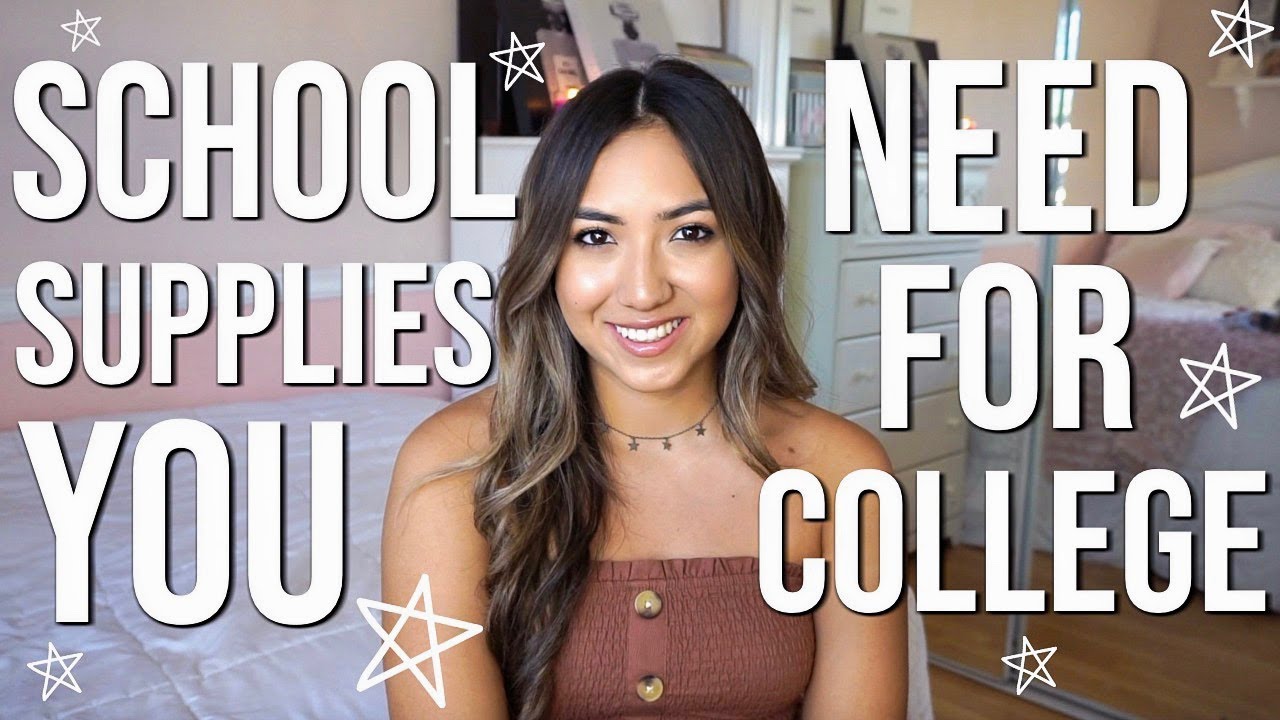 SCHOOL SUPPLIES YOU NEED FOR COLLEGE!! YouTube