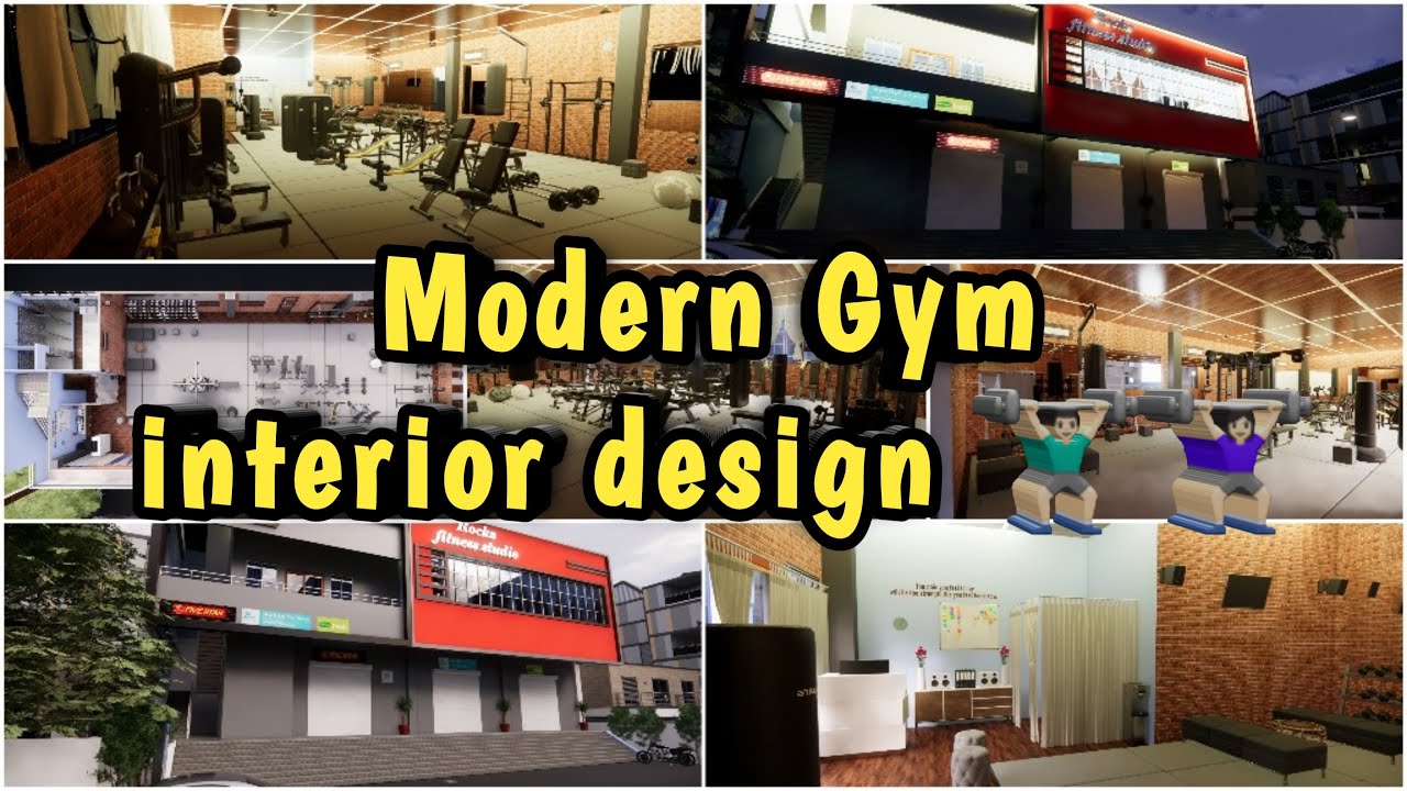 Commercial complex , Gym interior design // we the builders // Revit , Enscape