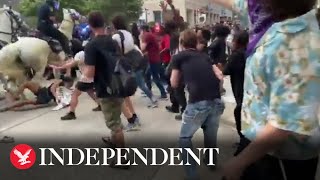 George Floyd protesters met with violence from police across US