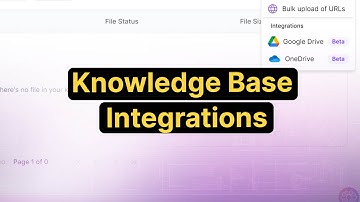 Introducing: Knowledge Base Integrations (Google Drive & One Drive)