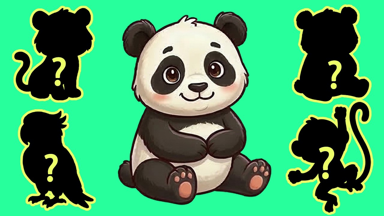 Guess The Shadow of Jungle Animals 🐒🦜 | Quiz Game For Kids - YouTube
