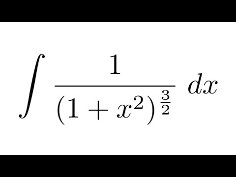 Integral of 1/(1+x^2)^(3/2)