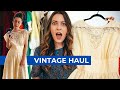EPIC $100 Vintage Haul | AMAZING 1960s Mod RETRO Dress, Lace Maxi Dress and Puff Sleeves