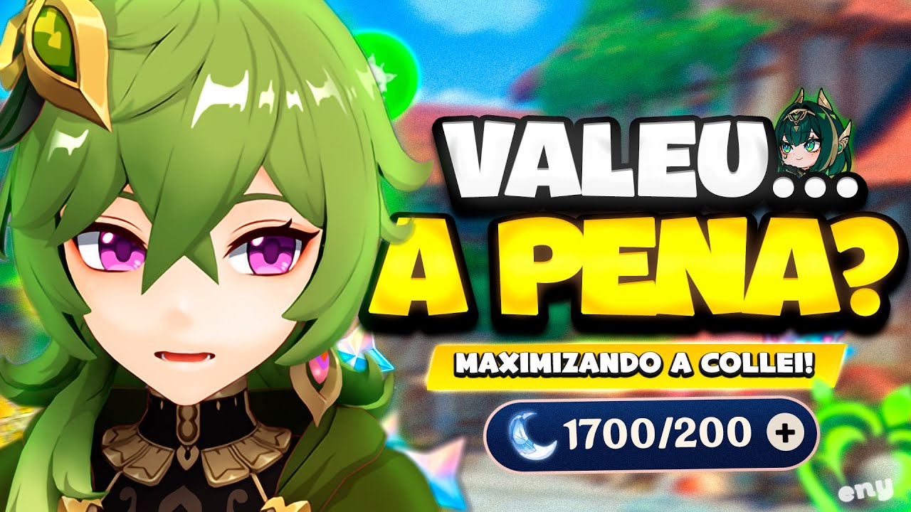 EU MAXIMIZEI a  MINHA COLLEI... e ela ficou mais FORTE que a NEFER! | Genshin Impact