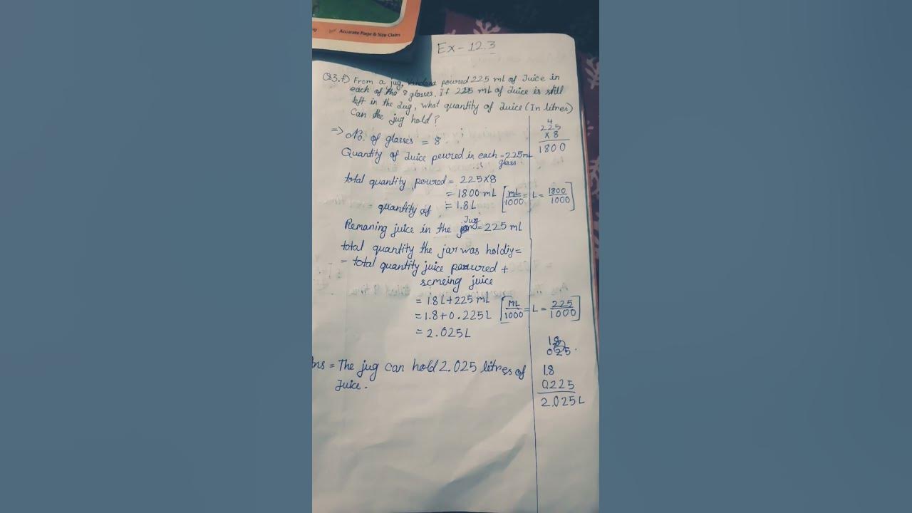 A p s class 5 math chapter 12 exercise 12 3 3 f youtube