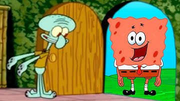 Spongebob Patbob meme - pop spongebob characters door edition