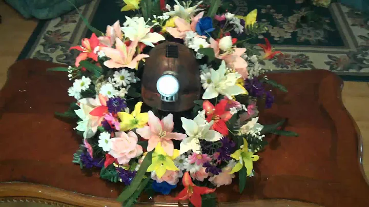 Dads flowers made by my mother (Linda Lester)
